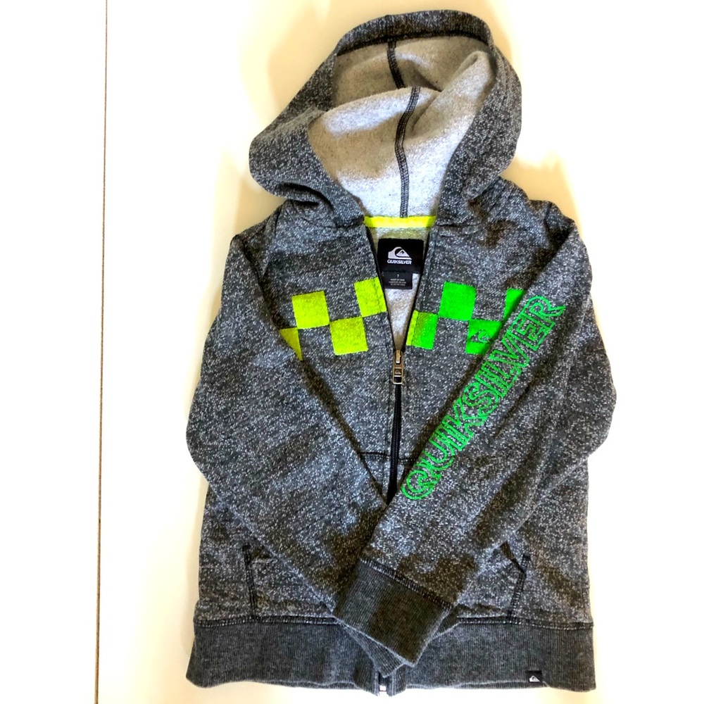 Quicksilver Zip-Up Hoodie Youth Size 7/Small